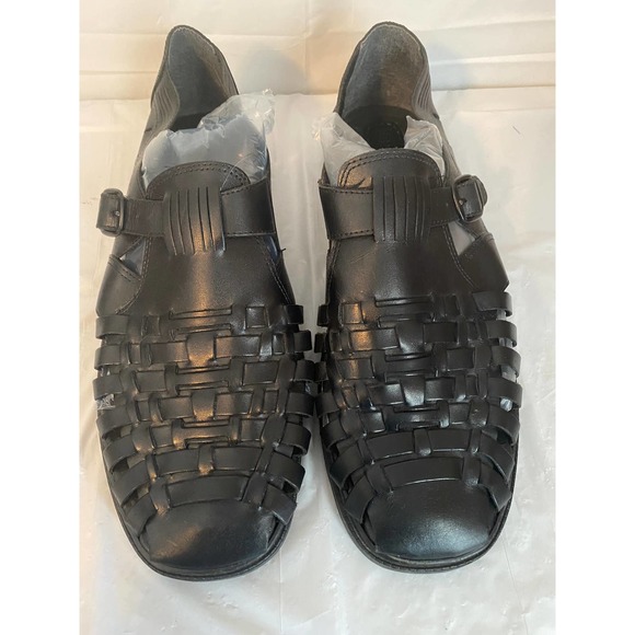 Stacy Adams Shoes Mens Stacy Adams Black Leather Fisherman Sandals